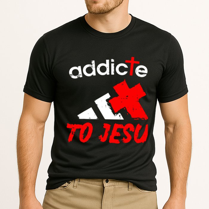 Addicted To Jesus Cooling Performance Crew T-Shirt