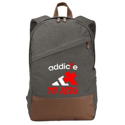 Addicted To Jesus Cotton Canvas Backpack