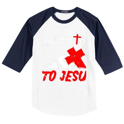 Addicted To Jesus Baseball Sleeve Shirt