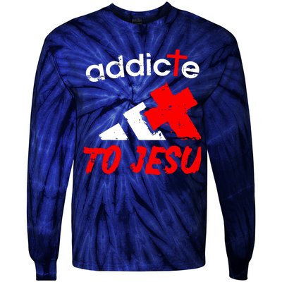 Addicted To Jesus Tie-Dye Long Sleeve Shirt