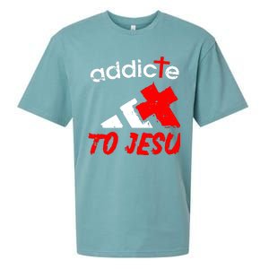 Addicted To Jesus Sueded Cloud Jersey T-Shirt