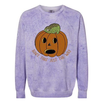 AinT That Just The Way Retro Style Pumpkin Colorblast Crewneck Sweatshirt