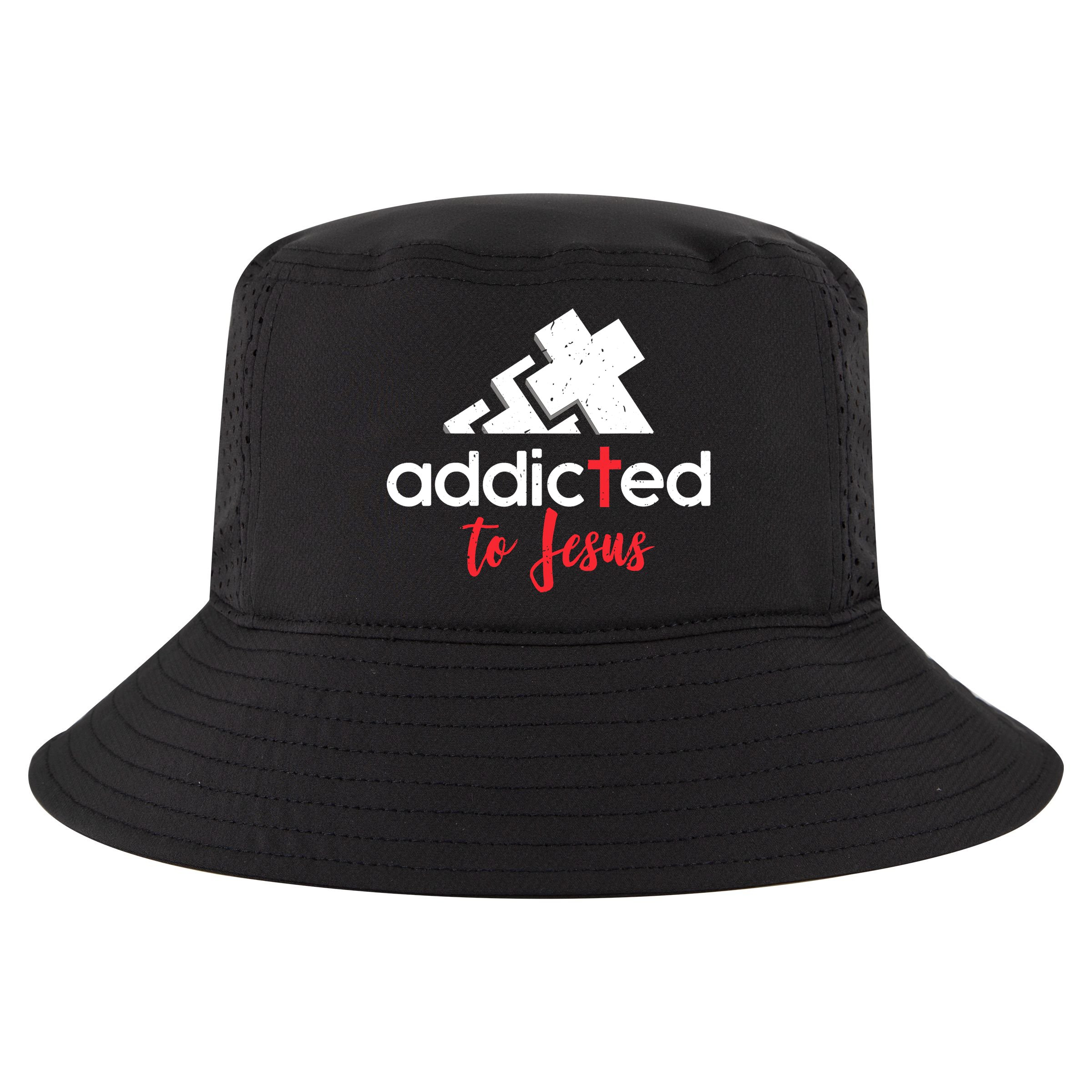 Addicted To Jesus Christian Faith God Cool Comfort Performance Bucket Hat