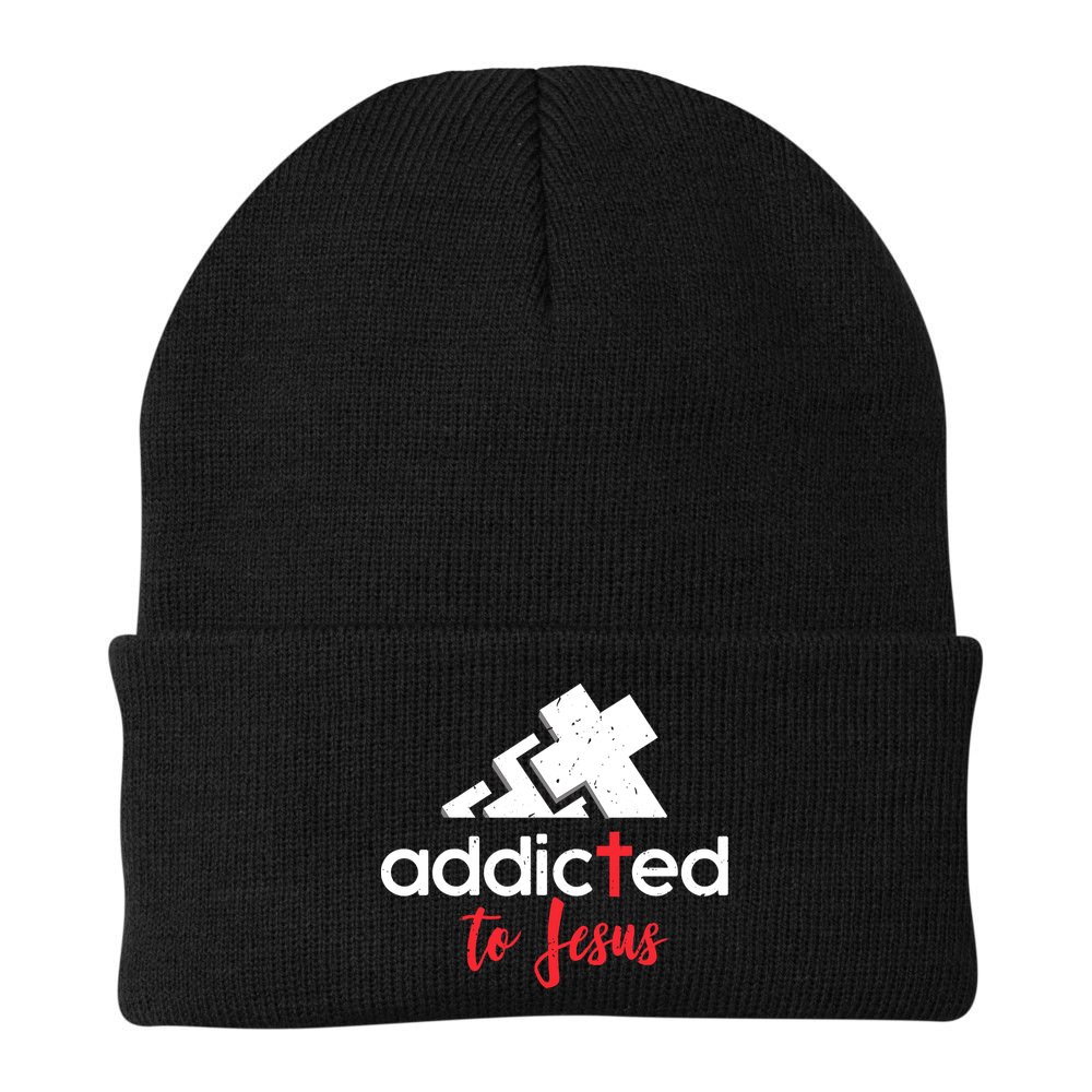Addicted To Jesus Christian Faith God Beanie