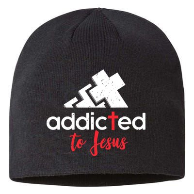Addicted To Jesus Christian Faith God Sustainable Beanie