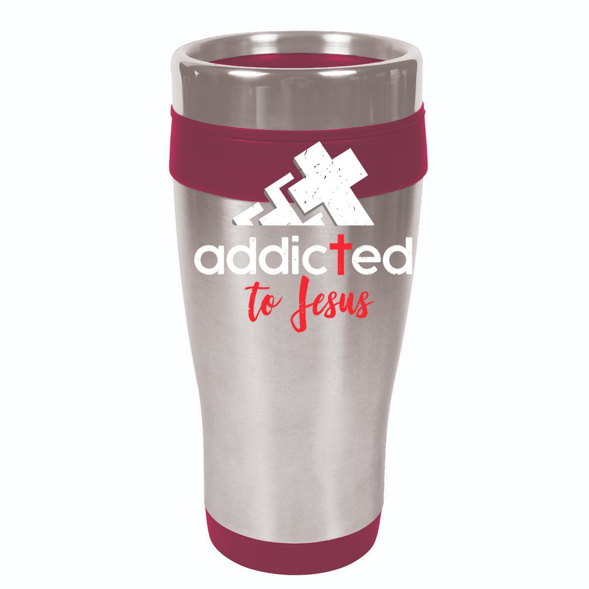 Addicted To Jesus Christian Faith God 16 in Basic Backpack