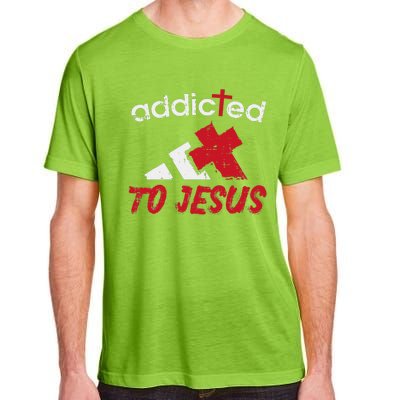 Addicted To Jesus God Faith Religious Christian Adult ChromaSoft Performance T-Shirt