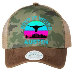 Austin Texas Keep It Weird Longhorn Sunset Gift Legacy Tie Dye Trucker Hat