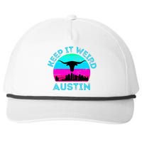 Austin Texas Keep It Weird Longhorn Sunset Gift Snapback Five-Panel Rope Hat