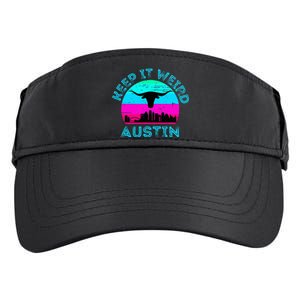 Austin Texas Keep It Weird Longhorn Sunset Gift Adult Drive Performance Visor