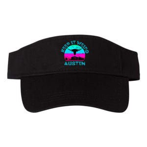 Austin Texas Keep It Weird Longhorn Sunset Gift Valucap Bio-Washed Visor