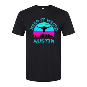 Austin Texas Keep It Weird Longhorn Sunset Gift Softstyle CVC T-Shirt