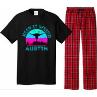 Austin Texas Keep It Weird Longhorn Sunset Gift Pajama Set