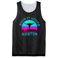 Austin Texas Keep It Weird Longhorn Sunset Gift Mesh Reversible Basketball Jersey Tank