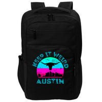 Austin Texas Keep It Weird Longhorn Sunset Gift Impact Tech Backpack