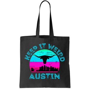 Austin Texas Keep It Weird Longhorn Sunset Gift Tote Bag