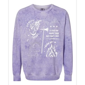 All Things Karlach Baldurs Gate 3 Game Lover Colorblast Crewneck Sweatshirt