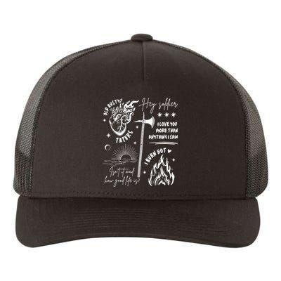 All Things Karlach Baldurs Gate 3 Game Lover Yupoong Adult 5-Panel Trucker Hat