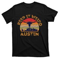 Austin, Texas Keep It Weird Longhorn Sunset T-Shirt