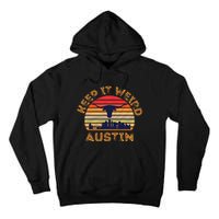 Austin, Texas Keep It Weird Longhorn Sunset Tall Hoodie