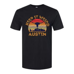 Austin, Texas Keep It Weird Longhorn Sunset Softstyle CVC T-Shirt