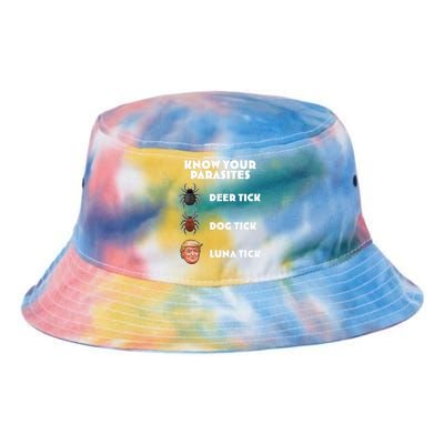 Anti Trump Know Your Parasites Lunatic Tie Dye Newport Bucket Hat