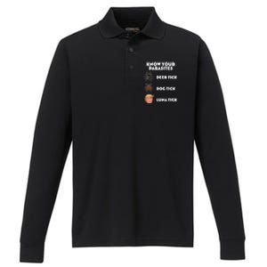 Anti Trump Know Your Parasites Lunatic Performance Long Sleeve Polo