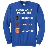 Anti Trump Know Your Parasites Lunatic Tall Sweatshirt