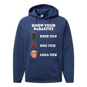 Anti Trump Know Your Parasites Lunatic Performance Fleece Hoodie