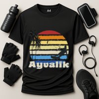 Ayvalik Turkey Kitesurfing Kitesurfer Beach Cooling Performance Crew T-Shirt