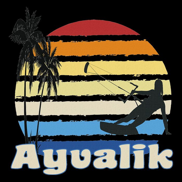 Ayvalik Turkey Kitesurfing Kitesurfer Beach Cooling Performance Crew T-Shirt