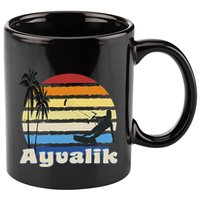 Ayvalik Turkey Kitesurfing Kitesurfer Beach 11oz C Handle Ceramic Mug