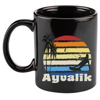Ayvalik Turkey Kitesurfing Kitesurfer Beach 11oz C Handle Ceramic Mug