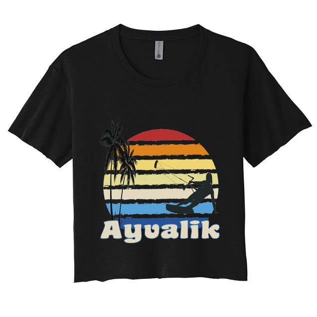 Ayvalik Turkey Kitesurfing Kitesurfer Beach Crop Top