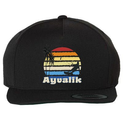 Ayvalik Turkey Kitesurfing Kitesurfer Beach Wool Snapback Cap