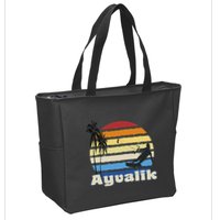 Ayvalik Turkey Kitesurfing Kitesurfer Beach Zip Tote Bag