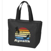 Ayvalik Turkey Kitesurfing Kitesurfer Beach Zip Tote Bag