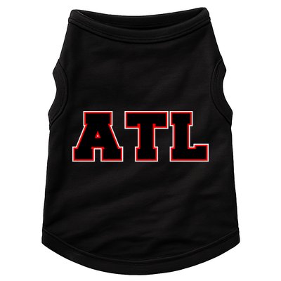 ATL Atlanta, Georgia College Letters Football Fan Block Letters Doggie Tank