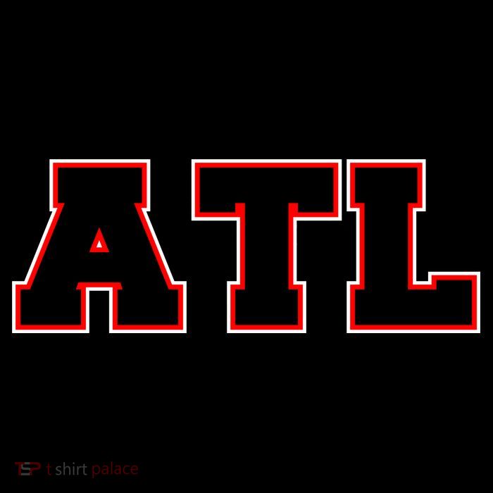 ATL Atlanta, Georgia College Letters Football Fan Block Letters Apron