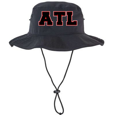 ATL Atlanta, Georgia College Letters Football Fan Block Letters Legacy Cool Fit Booney Bucket Hat