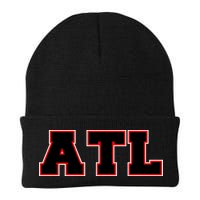 ATL Atlanta, Georgia College Letters Football Fan Block Letters Beanie