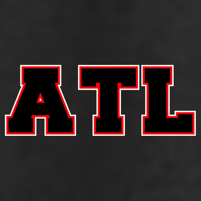 ATL Atlanta, Georgia College Letters Football Fan Block Letters Beanie