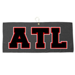 ATL Atlanta, Georgia College Letters Football Fan Block Letters Large Microfiber Waffle Golf Towel