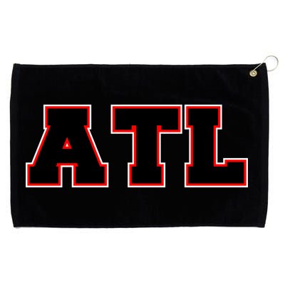 ATL Atlanta, Georgia College Letters Football Fan Block Letters Grommeted Golf Towel