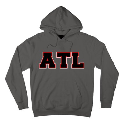 ATL Atlanta, Georgia College Letters Football Fan Block Letters Hoodie