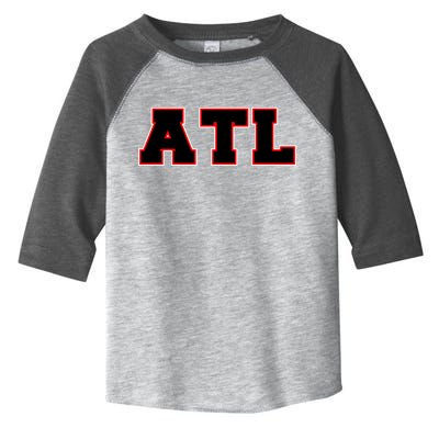 ATL Atlanta, Georgia College Letters Football Fan Block Letters Toddler Fine Jersey T-Shirt