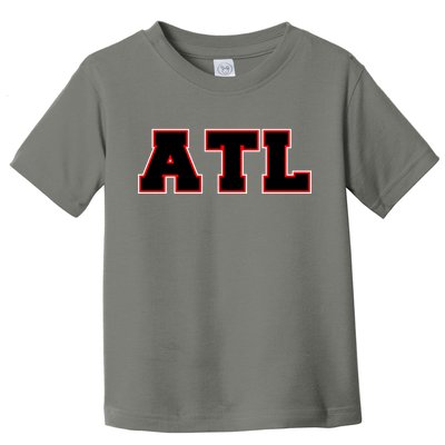 ATL Atlanta, Georgia College Letters Football Fan Block Letters Toddler T-Shirt