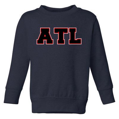 ATL Atlanta, Georgia College Letters Football Fan Block Letters Toddler Sweatshirt