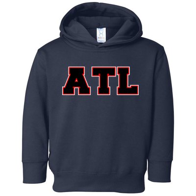 ATL Atlanta, Georgia College Letters Football Fan Block Letters Toddler Hoodie