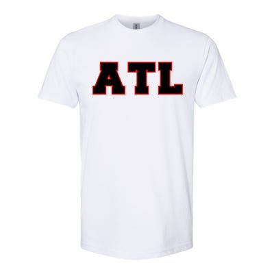 ATL Atlanta, Georgia College Letters Football Fan Block Letters Softstyle CVC T-Shirt